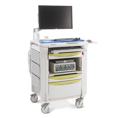 equipo de diagnostico medico carro para endoscopia flexline